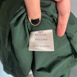 OPT Womens Green Midi Dress Puff Sleeve Square Neck Party Cocktail Medium Photo 9