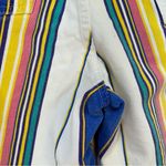 SoStanza Contemporary Apparel Vintage Shorts Women Size 9/10 White Multi Stripe Photo 7