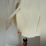 Vintage 100% Virgin Acrylic Cream Cable Knit Sweater, Size Small Photo 2