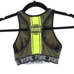 PINK - Victoria's Secret  Crop Sports Bra Racerback Logo Olive Green XS AA-B Photo 1