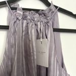 Ted Baker NEW  Cliara Crinkle Texture Halterneck Top in Purple Photo 7
