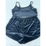 Better Be  Lounge Set Women’s Size Medium Black Crop Top Shorts Sleep Set 2 Pc Photo 1