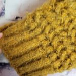 Molly Bracken  MUSTARD YELLOW  CHUNKY KNIT OPEN WATERFALL HI LOW CARDIGAN S/M Photo 9