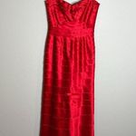 BCBG MaxAzria Y2K red strapless bandage style gown Photo 0