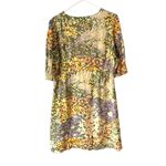 Rails  Roma Gardenia Floral Puff Sleeve Yellow Green Dress size XL V-neck Mini Photo 7