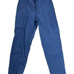 Peaches Uniforms Scrub Cargo Bottom Blue Drawstring Waist 7167C Women Small NWT Photo 0