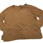 Zara‎ Sweater Womens Large Brown Knit Basic Fine Knit Top Lightweight Photo 1