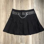 Royal Bones  Vintage Y2K Black mini skirt with chain belt medium Photo 0