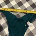 Hollister Women’s Bikini Bottoms Swimsuit Green Ribbed Thong Size Small Photo 7