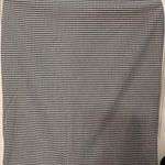 Ann Taylor  Gingham Navy Blue/White Pencil Skirt Size 6 Cotton/Spandex Blend EUC Photo 0