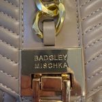 Badgley Mischka Quilted Crossbody Shoulder Gold Chain Taupe Bag Photo 2