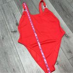 Aerie  Crinkle Birthday Scoop Cheekiest One Piece Swimsuit Red XXL NWOT Photo 7