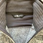 The North Face Women’s Indi Fleece Parka Gray Hoodie Jacket Small Ribbed Sleeves Photo 3