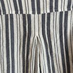 Bella Dahl M Stripe V Neck Button Down Gauze Shirt Blue White Stripe Cotton Photo 2