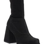 Abound  Steffie Platform Bootie In Black Glitter 7.5 Photo 0