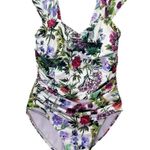 MiracleSuit Magicsuit Modern Romance Natalie One Piece Swimsuit White Size 14 Photo 1