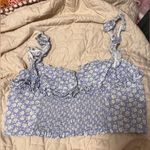 ZARA  Floral print crop Corset top size medium Photo 3