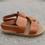 Maypol  Women's Brown Leather Flat Sandals Sz 8 (38) Photo 4
