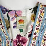 Farm Rio NWOT  Floral Ruffles Greek Garden Off-White Mini Dress Size XL Photo 5