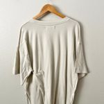 Free People FP BEACH | Essential Extreme Tee Mini Dress Beige Barnacle Island | Size Large Photo 5