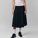 Danielle Guizio Gibson Pleated Skirt Black Photo 1