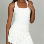 Gold Hinge NWT  FROST CRISS CROSS BACK PLEATED TENNIS DRESS Photo 0