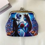 NEW Disney Tim Burton's Nightmare Before Christmas Coin Purse Wallet Twist Clasp Blue Photo 0