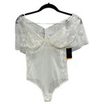 Wacoal Vintage Look White Lace Teddy Bodysuit Bridal Wedding Coquette Size S Photo 1