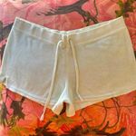 juicy couture true vintage y2k 2000s velour velvet mint green terry cloth lounge shorts Photo 4