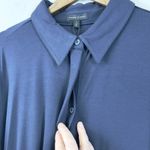 Universal Standard  Top Womens L 22-24 Stretch Button Front Clean Girl Minimalist Photo 2