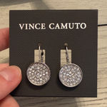 Vince Camuto Diamond Encrusted Circular Dangle Earrings Photo 0