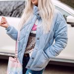 Target Light Blue Trendy Quilt Jacket Photo 0