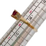 Women’s 10KT 10k yellow gold ring with 3 pink hearts Sz 5.75 Photo 7