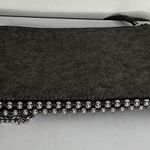 ZARA Gray Sparkle Studded Three Compartments Chain Strap Handbag Photo 2