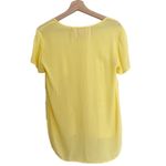 Bella Dahl  Hi Low T-Shirt Womens Size S Chest Pocket‎ Yellow Flowy Photo 1