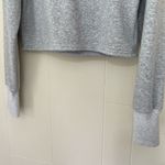 Senita Athletics Hailey Crop Quarter Zip Pullover Grey Fleece Lined ~ Size Small Photo 8