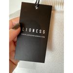 LIONESS  Sweater Women Small White Vallery Knit Cardigan NWT Preppy‎ Academia Photo 6