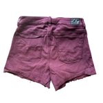 American Eagle AEO Super Stretch High Rise Shortie Denim Jean Shorts Burgundy Size 12 NWT Photo 1
