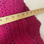 Victoria Jones Vintage  Womens Red Crochet Knit Cotton Ramie Sweater Vest Size 2X Photo 4