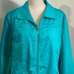 Studio Works  Turquoise Spring Jacket Women's Size Large Photo 2