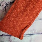 Urban Outfitters  LEFT OF CENTER ORANGE MIXED MEDIA LS ASYMMETRICAL SHIRT S Photo 3