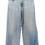 AG Adriano Goldschmied  Two Tone Frayed Hem Wide Leg Cropped Jeans Size 4/27 Photo 0