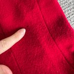 Vintage International Scene Red Wool Blazer Jacket Black Velvet Collar Cording S Photo 8