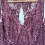 Soma Cool Nights Lace Trim Jersey Knit Midi Gown Slip Dress Size XL Cozy Luxury Photo 5