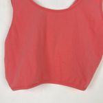 American Eagle NWT Twisted Back Cropped Tank Top Crop Top Coral Size XL NEW Photo 3