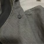 Sundance Women’s Size 14 Gray Denim Moto Jacket Asymmetrical Zip Stretch Photo 10