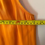 R.G. Kane Orange Halter Top Silky Lightweight High Neck Women's size Small Photo 5