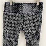 Lululemon Tri Geo Silver Spoon Black Grey Wunder Under Pant Full-On Luon Legging Photo 7
