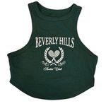 Wild Fable Beverly Hills Polo Club racket Crop Top Green M Photo 1