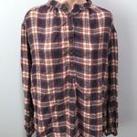 Free People Northern Bound Plaid Popover Button Up Top Small Fall Photo 1